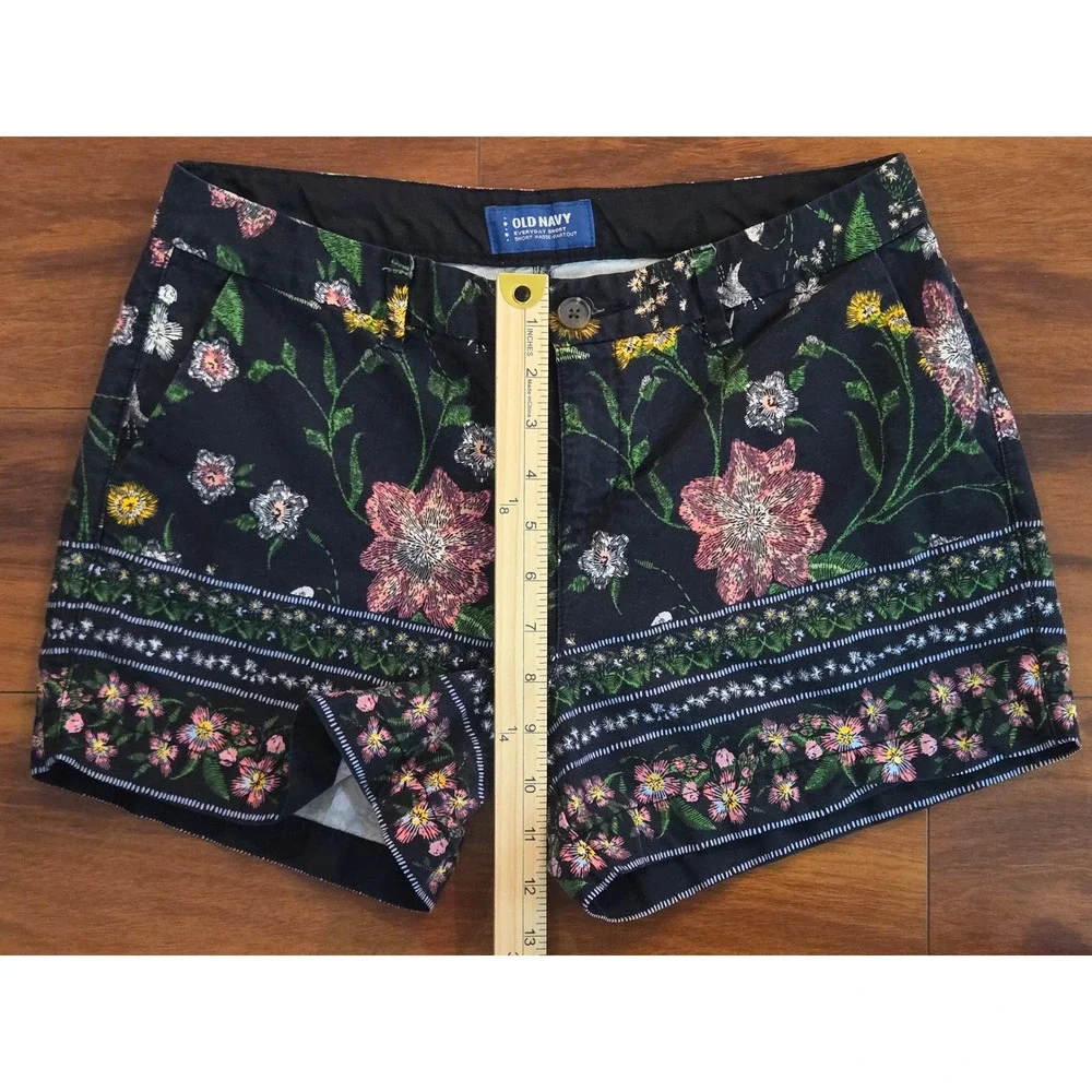 Old Navy‎ Everyday Shorts Short Passe-Partout Size 6 Floral Print Cotton